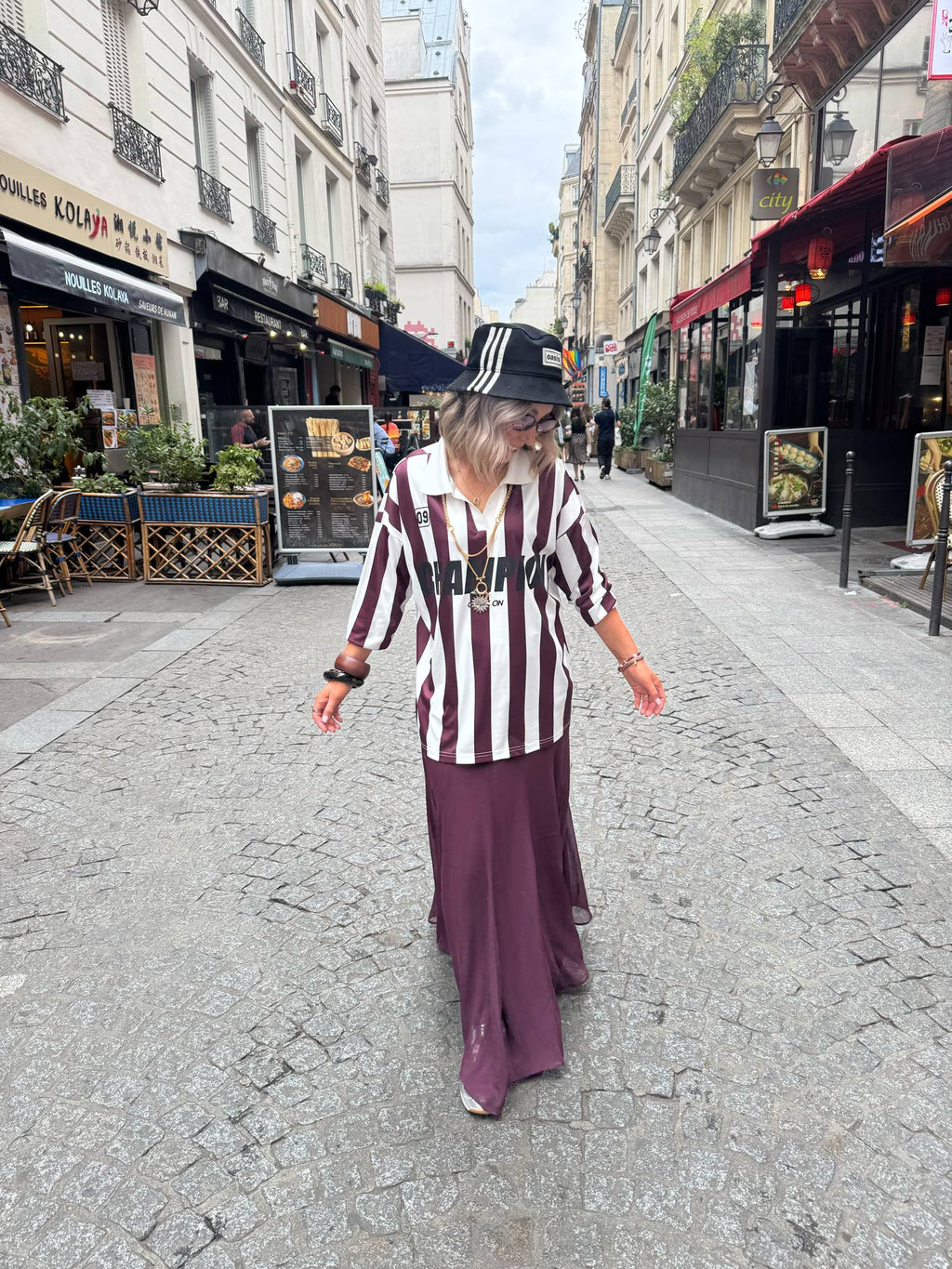 Buffy Striped Sporty Polo Shirt - Port Royale