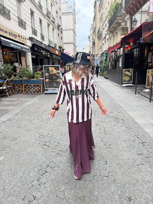 Buffy Striped Sporty Polo Shirt - Port Royale