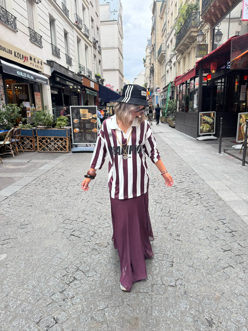 Buffy Striped Sporty Polo Shirt - Port Royale
