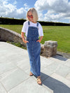 Elora Pinafore Dress - Denim