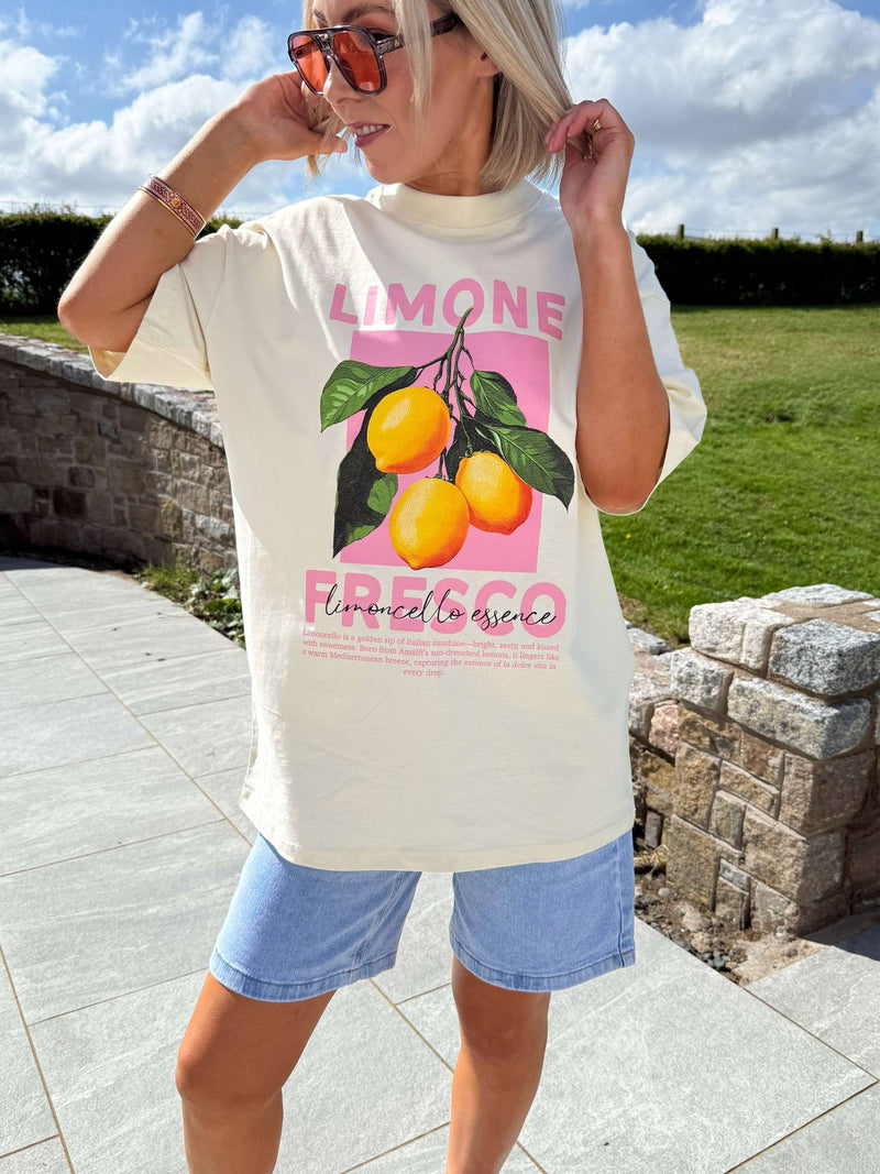 Limone Fresco Lemon Oversized T-Shirt - Lemon