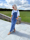 Elora Pinafore Dress - Denim