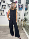 Tempre Long Waistcoat - Black