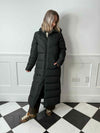 Dalcon Long Puffer Coat - Black