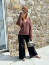 Lizzy Cardigan - Coffee