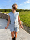 Yaz Denim Waistcoat - Denim