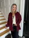 Alva Long Cord Shacket - Winsor Wine
