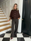 Mamilla Wide Leg Trousers - Hot Fudge