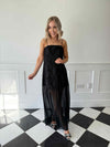 Silla Strap Maxi Dress - Black