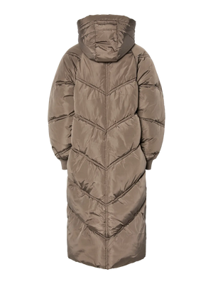 Jolie Long Puffer Coat - Morel