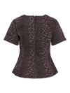 Chia Cinched Waist Top - Leopard