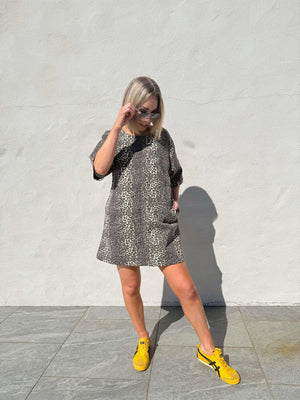 Maddie Shift Dress - Leopard