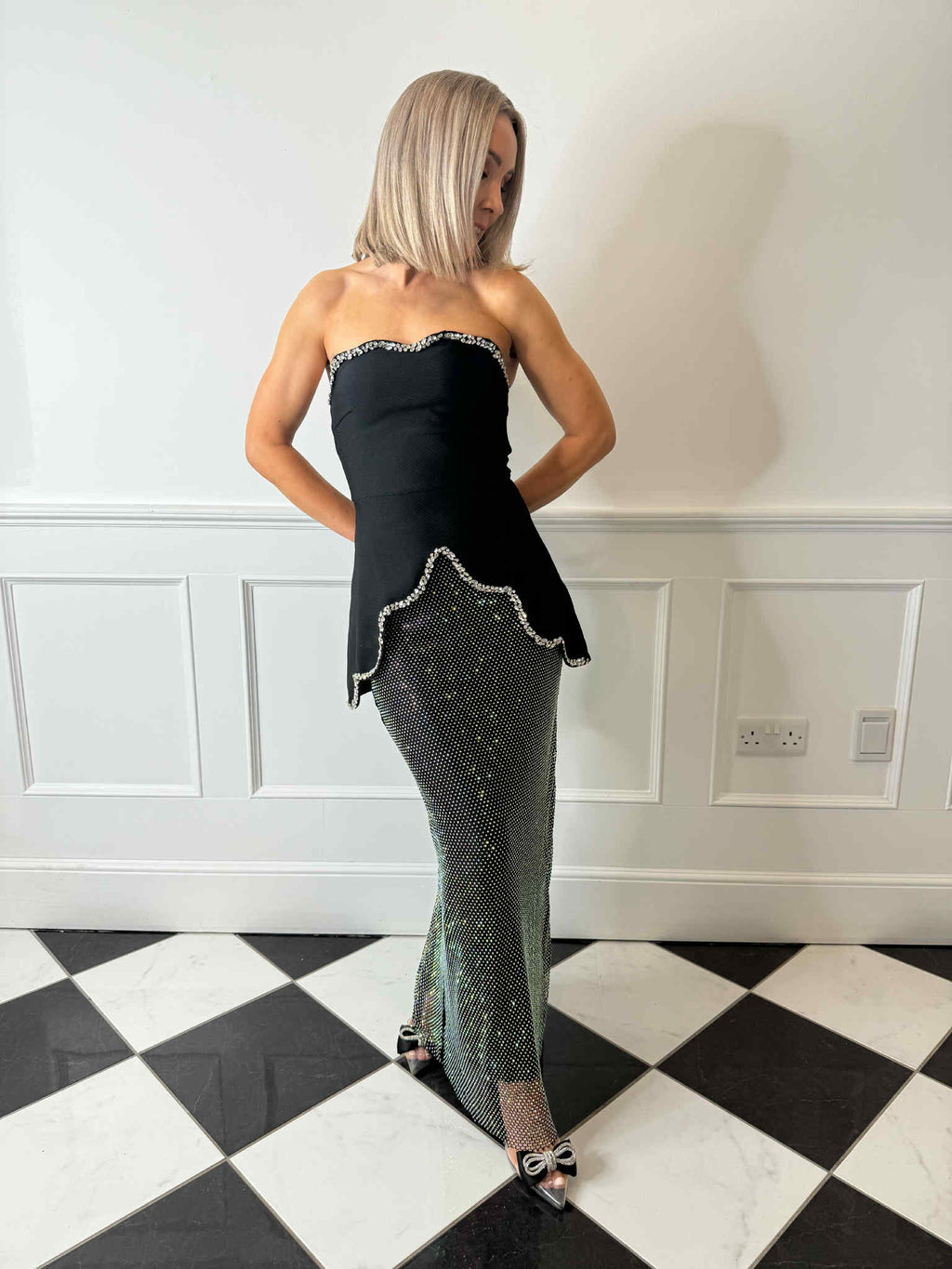 **PRE-ORDER**Shelby Embellished Co-Ord Set - Black