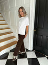 Skylar Split T-Shirt - White