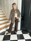 Alva Long Cord Shacket - Morel