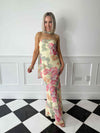 Yazmin Floral Printed Dress - Yellow