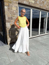 Bree Tiered Maxi Skirt - White