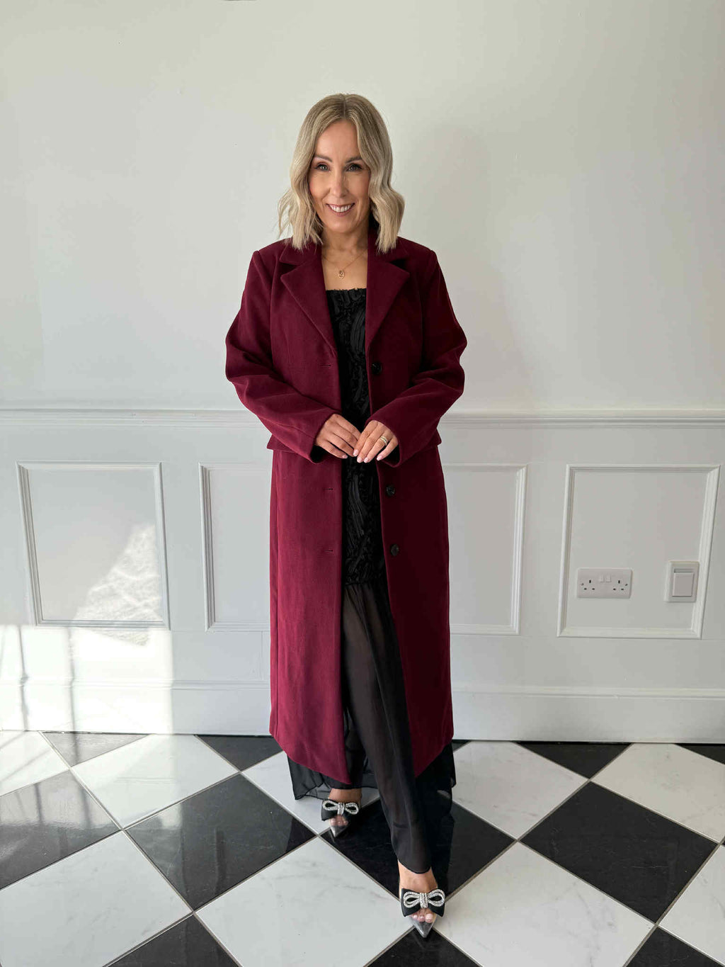Jadine Long Coat - Tawny Port