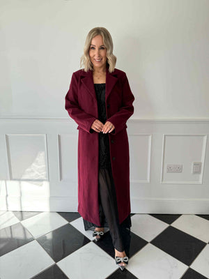 Jadine Long Coat - Tawny Port