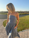Thea Dress - Striped Navy