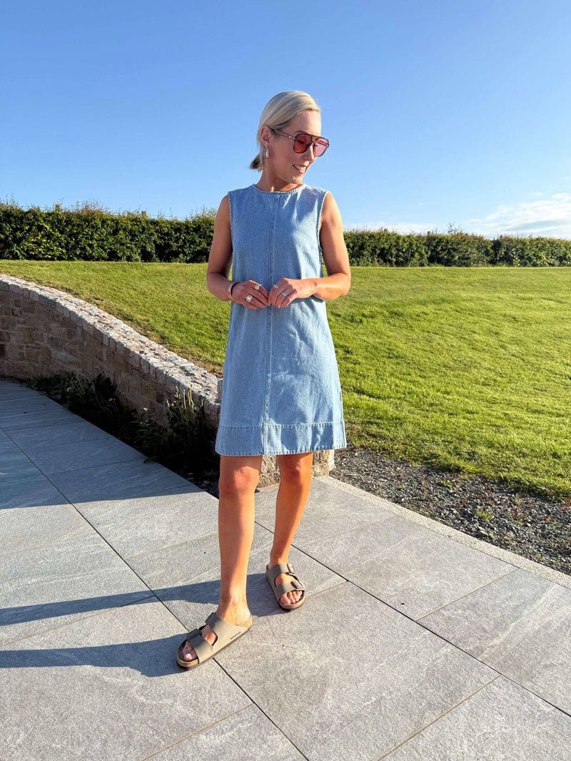 Flora Mini Dress - Denim