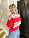 Janel Knit - Beetroot/Lavender & Orange