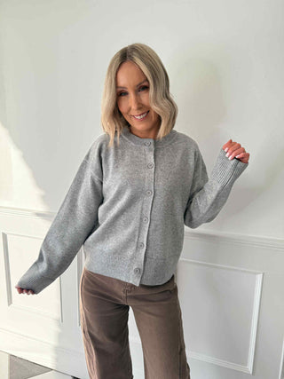 Joni Knit Cardigan - Grey