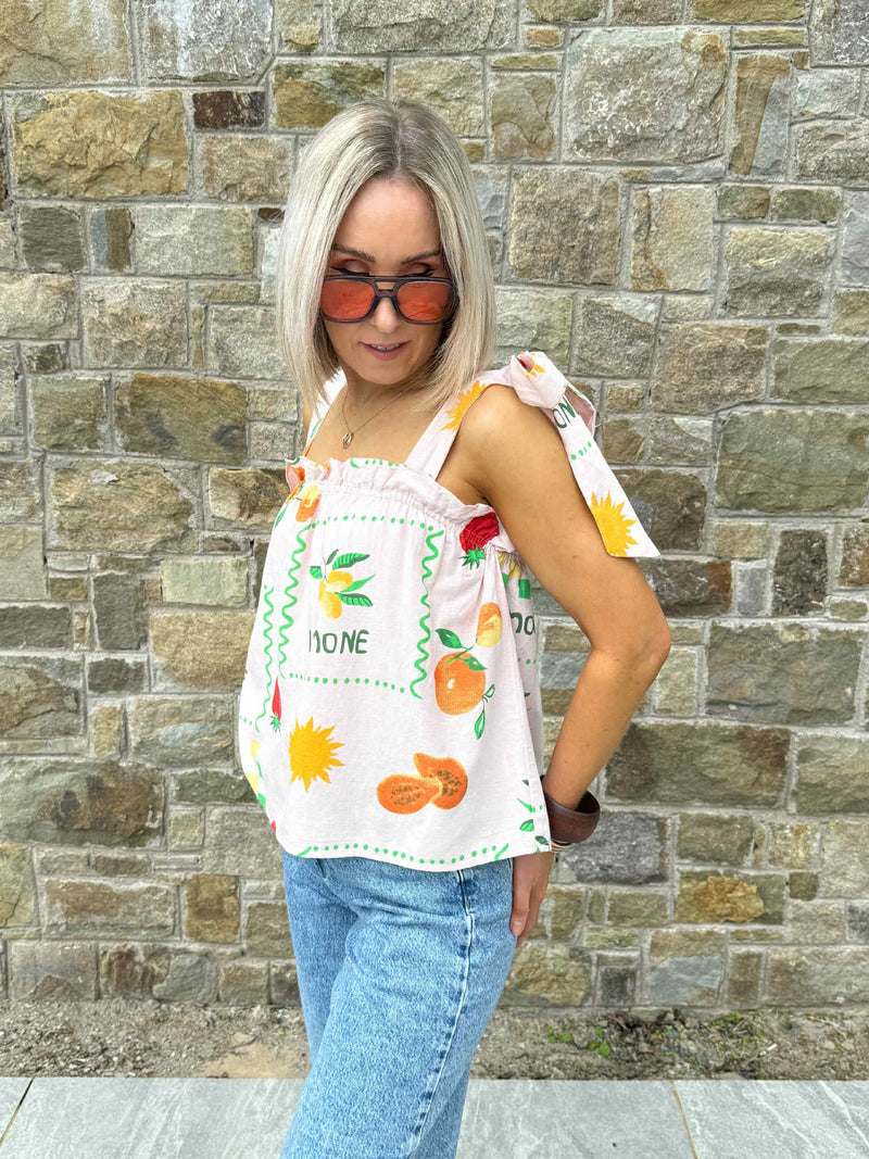 Limone Strap Top