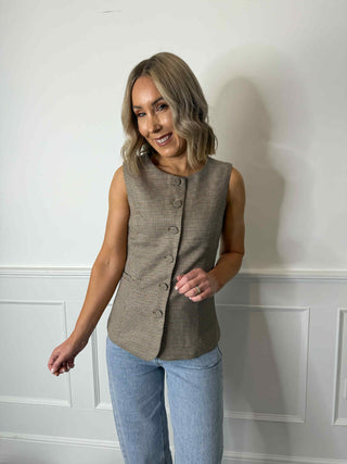 Kata Waistcoat - Check