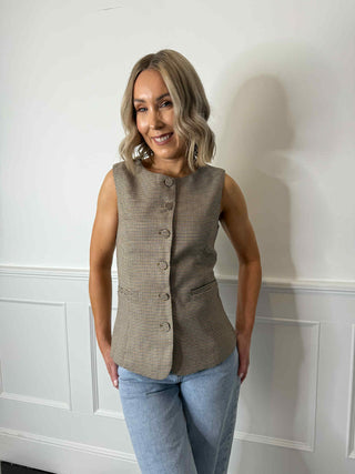 Kata Waistcoat - Check