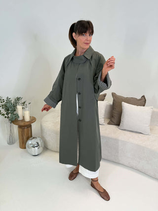 Faye Trench Coat - Grey