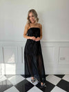 Silla Strap Maxi Dress - Black