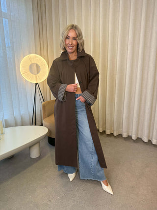 Faye Trench Coat - Brown