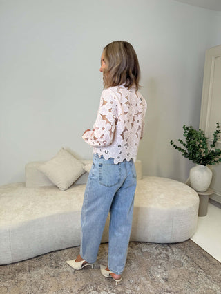 Mika Floral Blouse - Rose