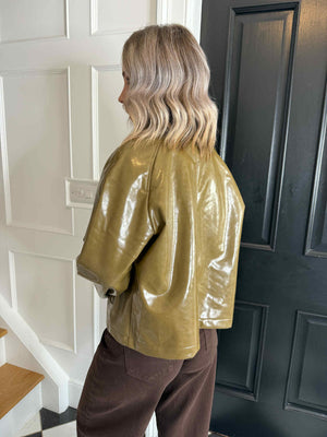 Merry Coated Jacket - Olive