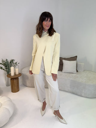 Freya Balloon Jeans - Cream