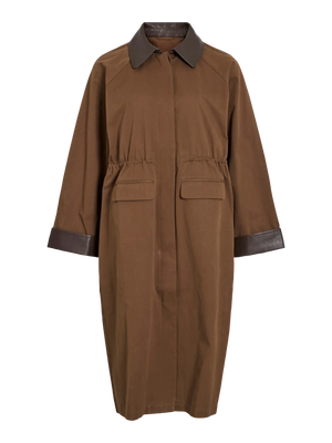 Hella Long Coat - Coffee Bean