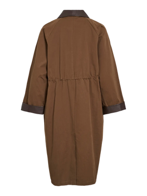 Hella Long Coat - Coffee Bean