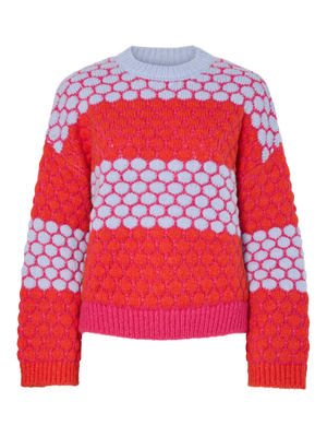 Janel Knit - Beetroot/Lavender & Orange