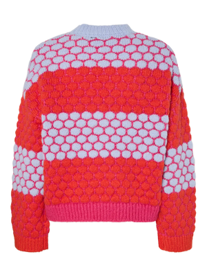 Janel Knit - Beetroot/Lavender & Orange