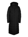 Dalcon Long Puffer Coat - Black