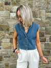 Yaz Denim Waistcoat - Denim