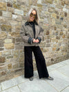 Nora Collar Jacket - Morel