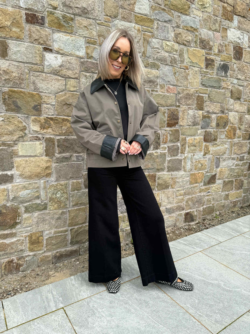 Nora Collar Jacket - Morel