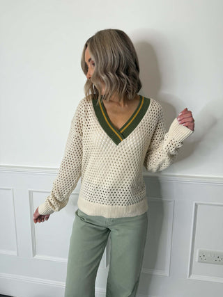 Marian V-Neck Pontelle Knit