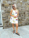 Bella Tie Shoulder Mini Dress - Ibiza