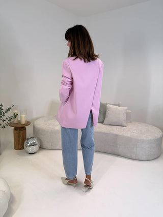 Delta Crossover Back Blazer - Pink