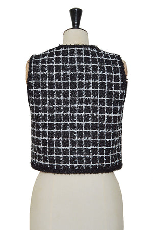 Esme Sleeveless Tweed Vest