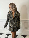 Estelle Single Breasted Blazer - Leopard Print