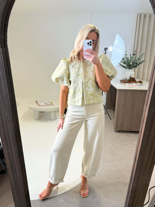 Kaia Jacquard Jacket - Green